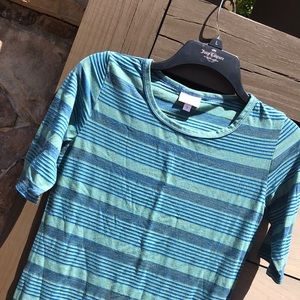 LuLaRoe Striped Julia Dress - Size S